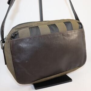 Vintage‎ Fendi Pequin Stripe Crossbody Bag